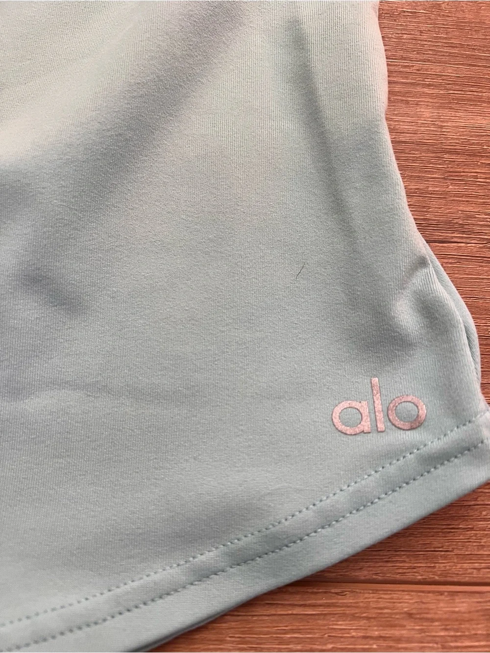 Alo Yoga Elite Tank Top Light Blue Mesh Size Small